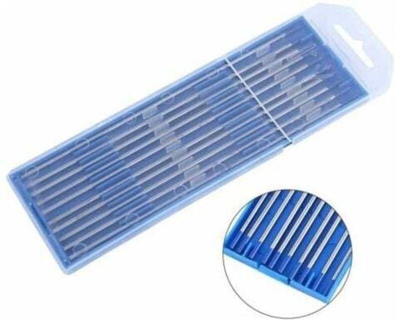 10 Stück Schweiß-Wolframelektroden. Blaue Lanthan-Elektrodenspitze 1,0/1,6/2,4 mm. Hochwertiger Schweiß-Wolframelektrode...