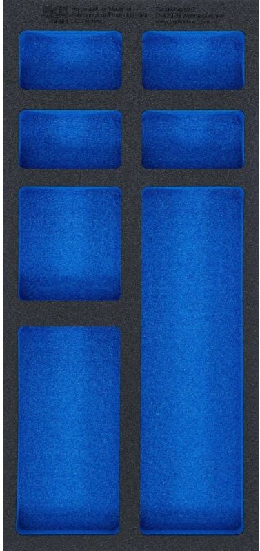 Werkstattwageneinlage 1/3, leer: 7 Ablagefächer 408 x 189 x 32 mm