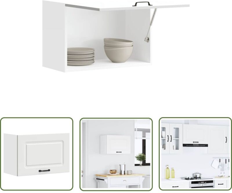 The Living Store - vidaXL Küchen-Hängeschrank Kalmar Weiß Holzwerkstoff