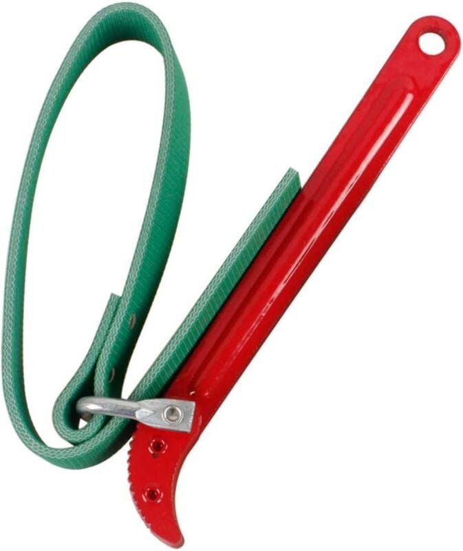 Lfilterbandschlüssel, verstellbarer Ölfilterschlüssel, Gummibandschlüssel aus Kohlenstoffstahl für Glasöffner, Traktor, ...