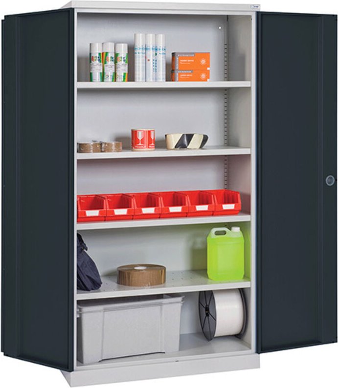 Werkstattschränke - Abm 1000x665x1950mm - Türen RAL 7016 - W030020002-GCGA