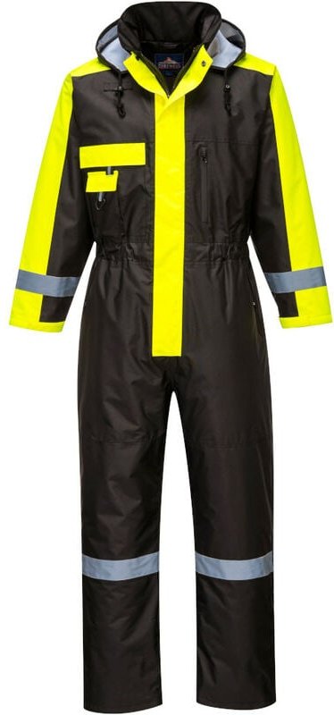 Portwest Herren Winter Arbeitsoverall -40 °C Kälteschutz Schwarz M