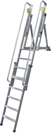 Mobile Plattformtreppe 6 Stufen - Maximale Arbeitshöhe. 3.45m - N111.203-06