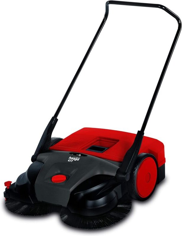 Haaga Kehrbesen / Handkehrmaschine 677 Profi, Antrieb Akku, ab 200 m² Fläche