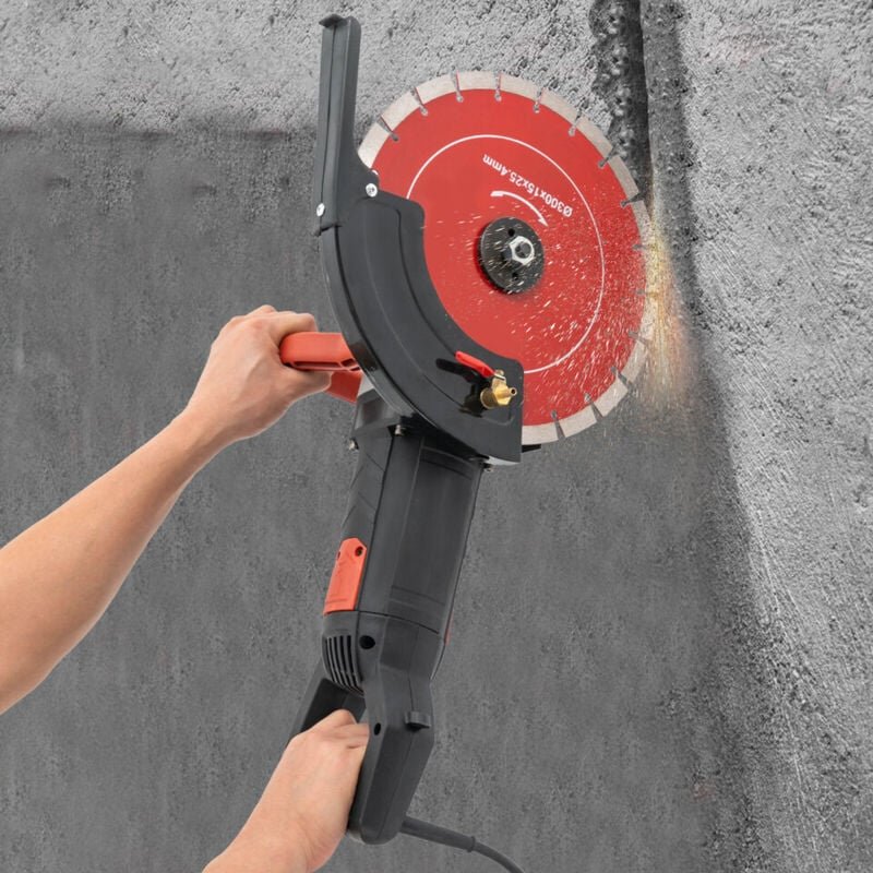 Senderpick - 12 Zoll Elektrische Betonsäge Kreissäge Trennsäge 3000W-Betonsäge