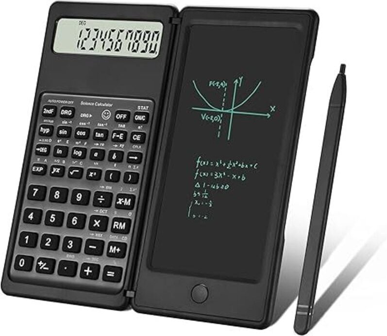 Thumbnail - Wissenschaftlicher Taschenrechner, Tischrechner mit 10-stelligem LCD-Display und Schreibtablett, professioneller Tischre...