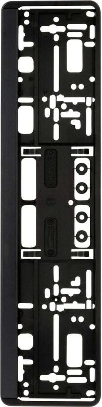 Unitec - Kennzeichenhalterung schwarz Schilderhalter & Aufkleber