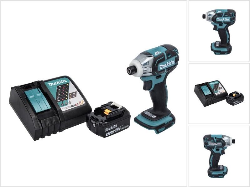 Dts 141 RM1 Akku Impulsschrauber 18 v 40 Nm 1/4' Brushless + 1x Akku 4,0 Ah + Ladegerät - Makita