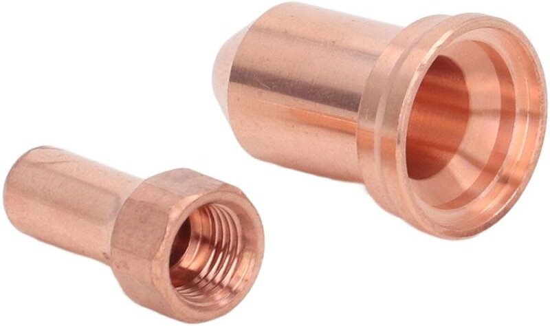 Zoternen - 20-teiliges Plasmaschneidbrenner-Düsen-Elektroden-Set, Messing, Stark, Hochtemperaturbeständig, Leicht zu Tra...