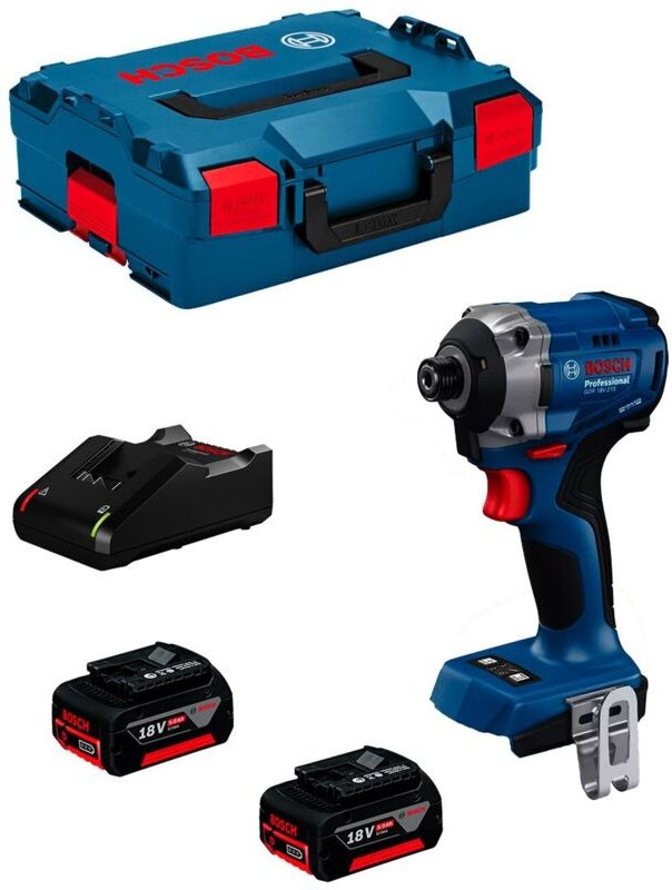 Drehschlagschrauber BOSCH GDR 18V-215 (2 x 5,0 Ah + GAL18V-40 + L-Boxx 136)