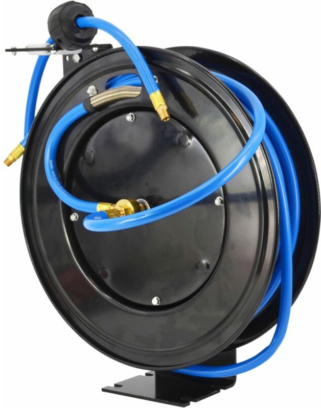 Awtools przewód / wąż pneumatyczny na zwijaku metalowym 10x16mm x 15m