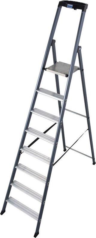 Thumbnail - Krause SePro S Stufenstehleiter eloxiert 8 Stufen