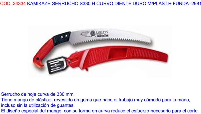 Samurai - Kamikaze Saw S330 h gebogener harter Zahn mit Kunststoff und Koffer 2981