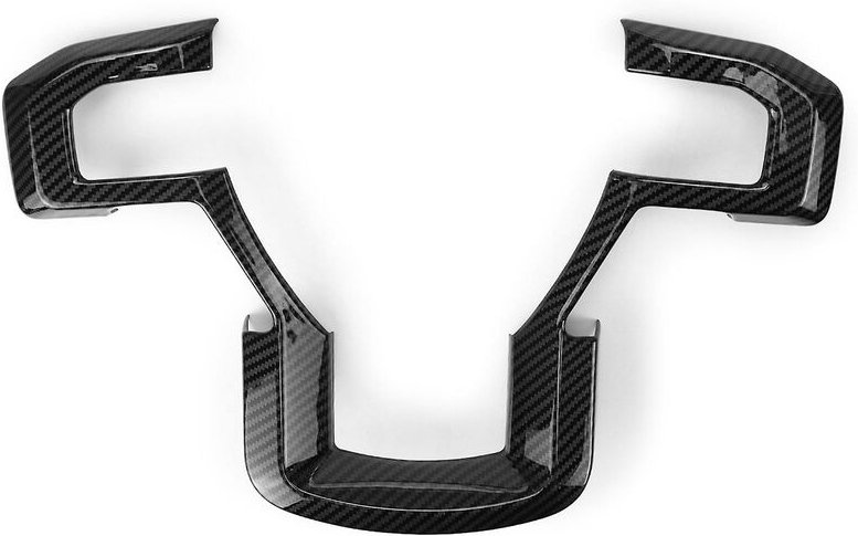 Woosien - Carbon-Faser-Auto-Lenkrad-Panel-Dekorationsabdeckung für 2015–2019