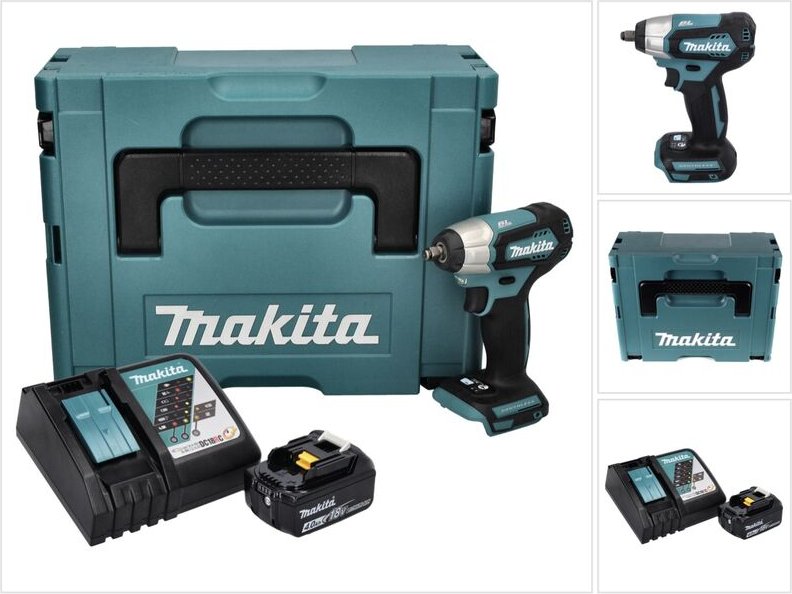 Dtw 180 RM1J Akku Schlagschrauber 18 v 180 Nm 3/8' Brushless + 1x Akku 4,0 Ah + Ladegerät + Makpac - Makita