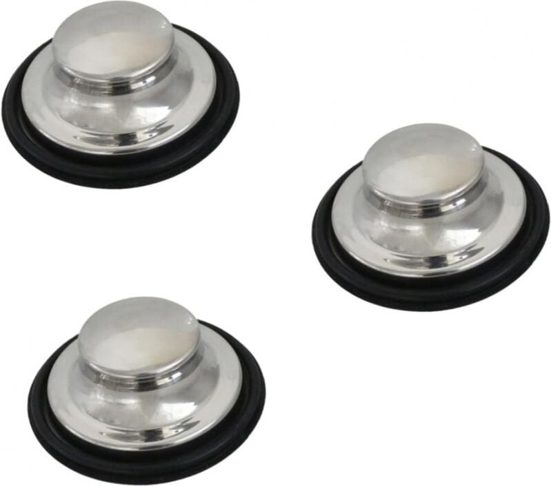 3er-Pack Spülbeckenstopfen, Edelstahl-Spülbeckenstopfen, großer, breiter Balken mit 3,35' (85 mm) Durchmesser