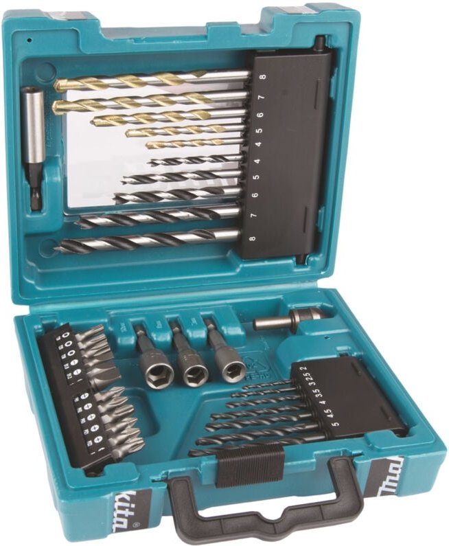 Set mit 34 Zubehörteilen zum Bohren und Schrauben Maccess Makita D-36980