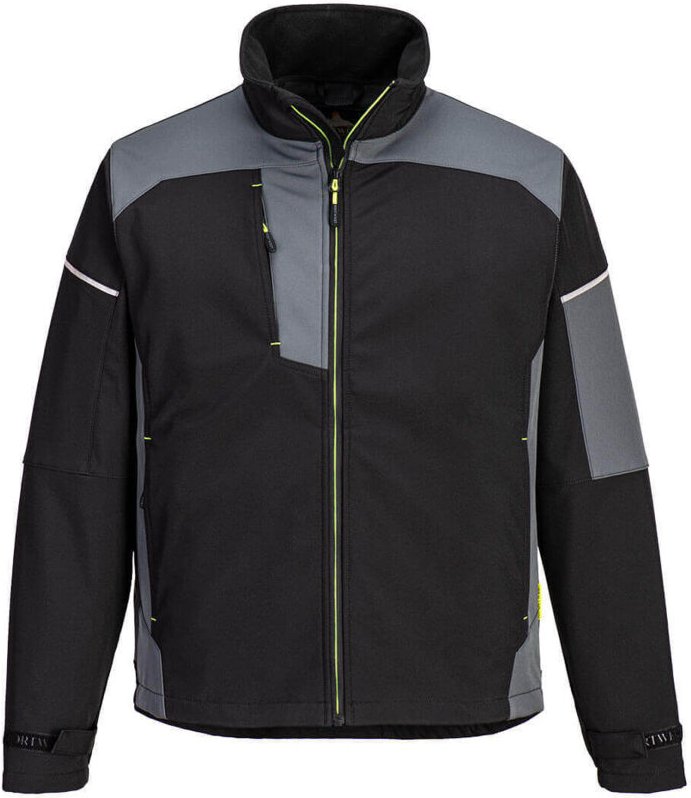 SOFTSHELL-JACKE PW3 (3L) Schwarz/Zoom Grau M