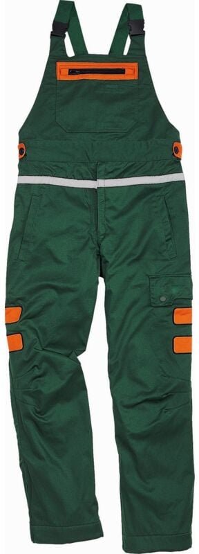 Thumbnail - Salopette bucheron Delta Plus doublure avec complexe anti-coupure vert / orange erable 3 - ERAB3VE0 46/48 (xl)
