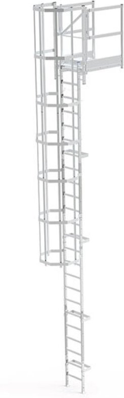 Matisère - Ortsfeste Steigleitern - Steighöhe 6.30 bis 6.60m - CS66-CPSH-100-CVAP