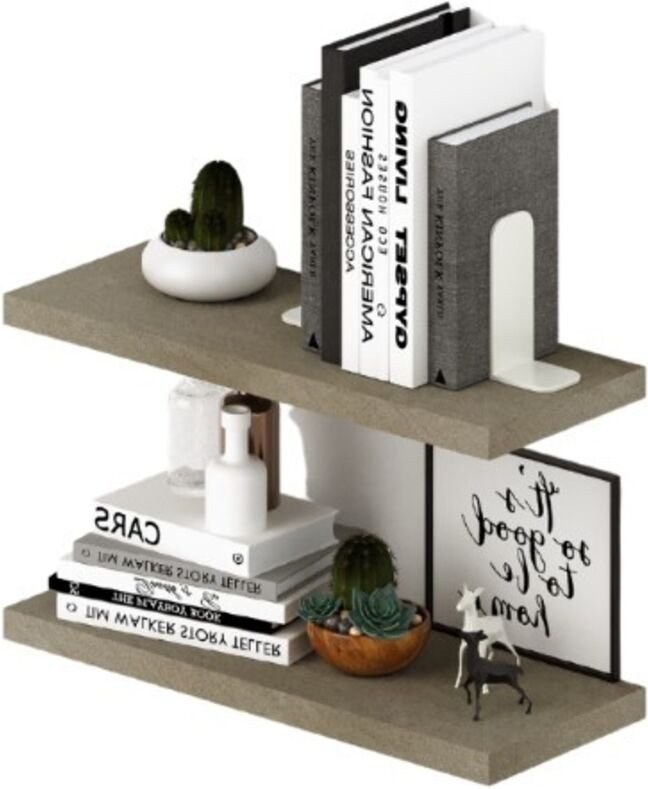 Marca - paar waschraum-regale 60 x 23 cm ton