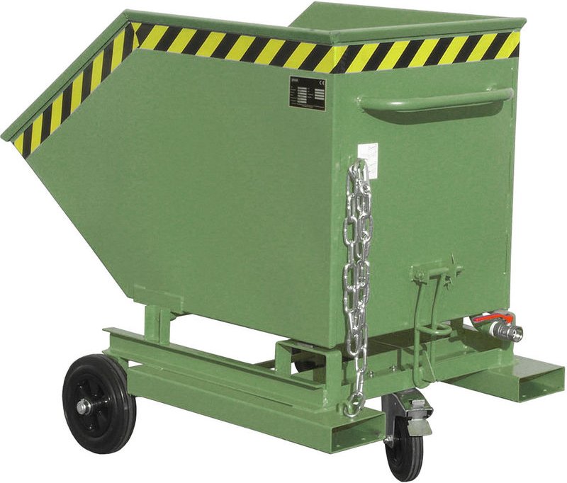 Bauer Späne-Kastenwagen SKW-ET 400, lackiert, Resedagrün