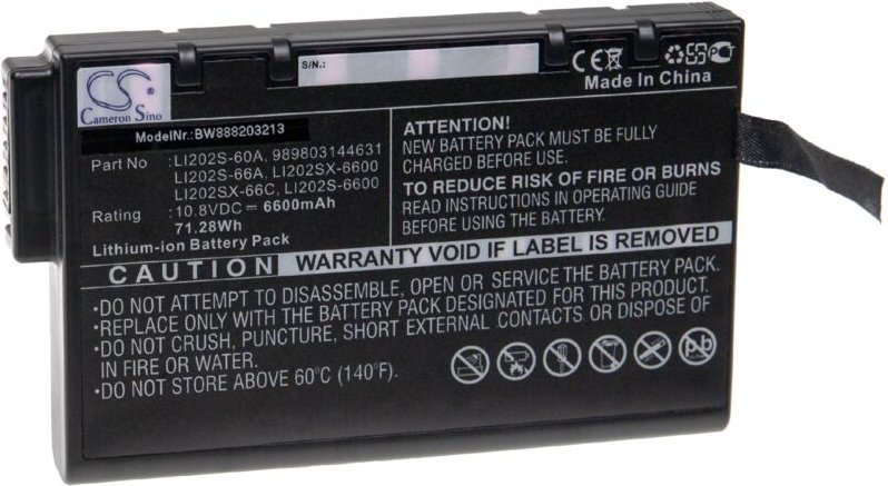 Vhbw - Akku kompatibel mit Yut 2600, 2620, 2800, 2820 Messgerät (6600mAh, 10,8V, Li-Ion)