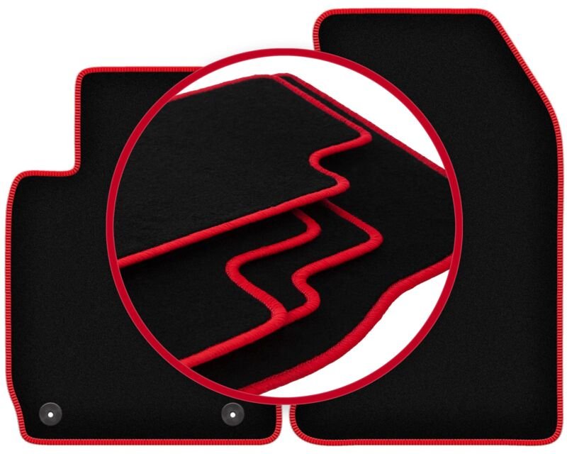 CARLUX-RED Autofußmatten für: Alfa Romeo Spider Cabrio (2005-)