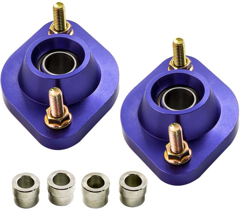 2PCS Domlager für bmw E36 M3 318 320 Uniball Federbeinlager Camber Plates HintenFederbeinlager Domlager Hinten für bmw E...