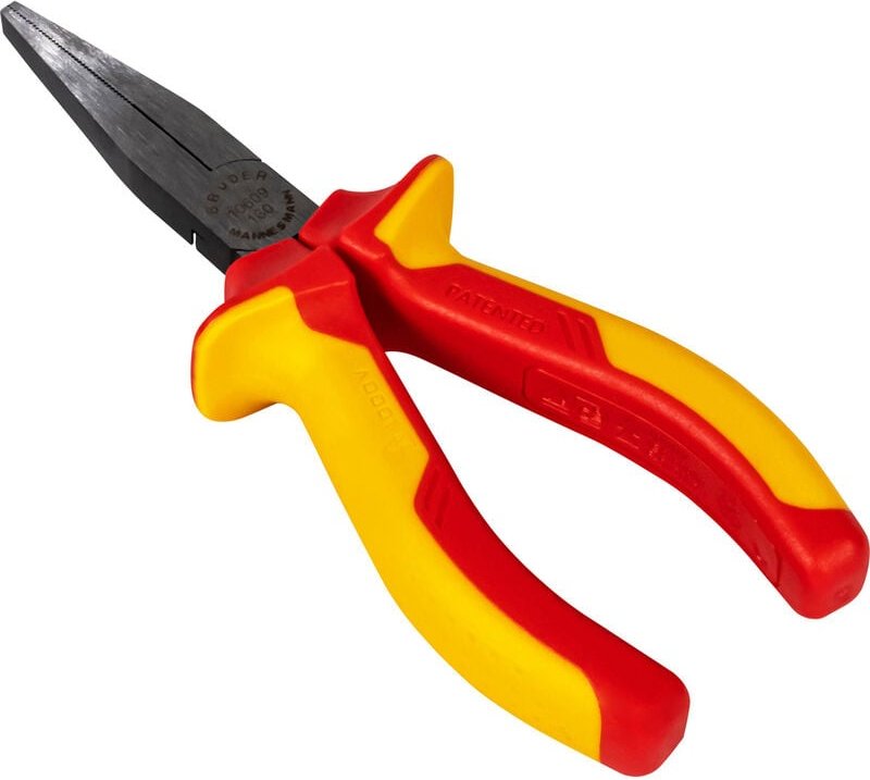 Brüder Mannesmann - M10609 vde Flachzange Chrom-Vanadium Stahl 160 mm