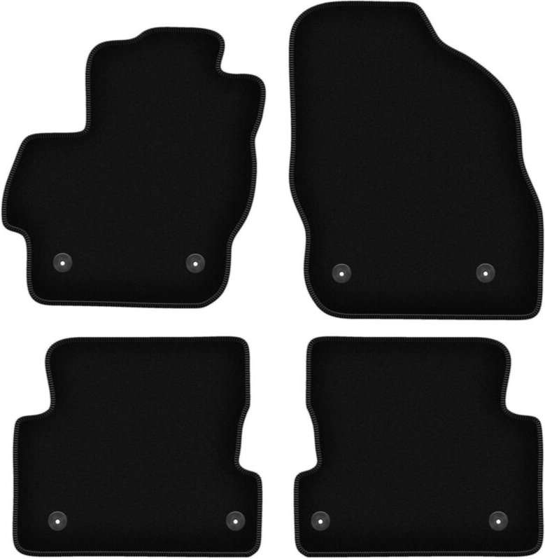 BASIC schwarze Veloursmatten für: Mazda 3 II BL Fließheck, Limousine (2008-2013)