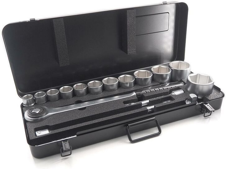 Steckschlüssel-Satz, 12-kt., 16-tlg., 3/4: 22-60 m