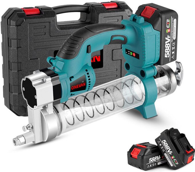 Onevan - Kartuschenpressen 10000PSL 50CM Akku Fettpresse für Makita 18V Akku - Mit 2 Akkus 1 Ladegerät