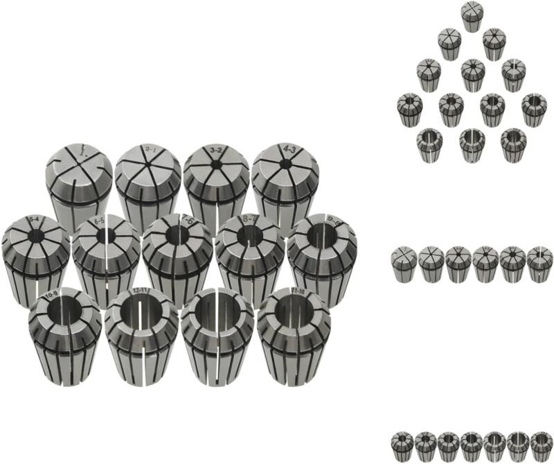 Schraubzwingen & -stöcke - Living ER20 Spannzangen 13-tlg. Drehwerkzeugsatz