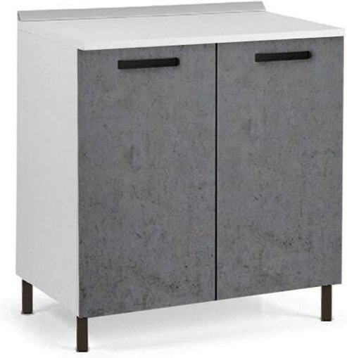 Webmarketpoint - Betongrauer Küchenunterschrank 80x50xh.82 cm