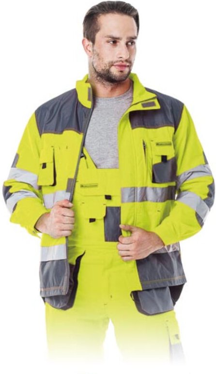 Arbeitsjacke mit Reflektoren xxxl neongelb
