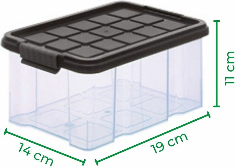 12x Novaliv Aufbewahrungsbox 12x Aufbewahrungsbox, 12x Deckel
