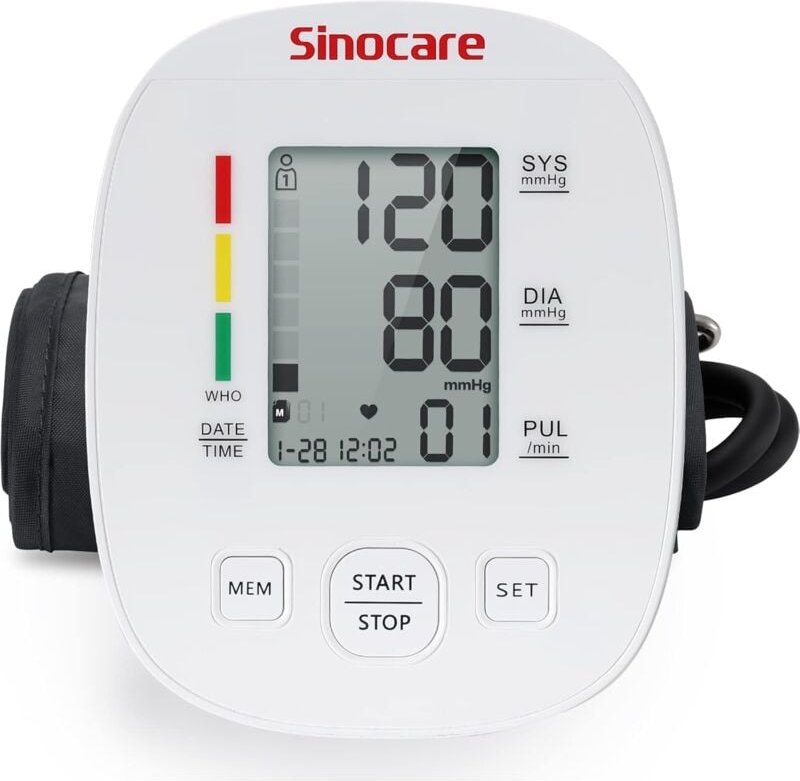 Professionelles Oberarm-Blutdruckmessgerät, elektronisches Oberarm-Blutdruckmessgerät für den Heimgebrauch, große verste...