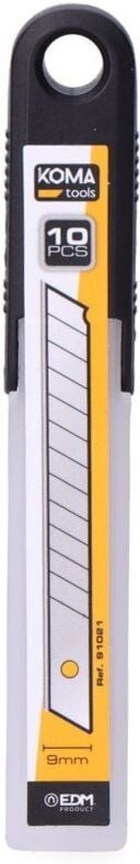 Set mit 10 KomaTools 9-mm-Ersatzklingen für Cutter 91018