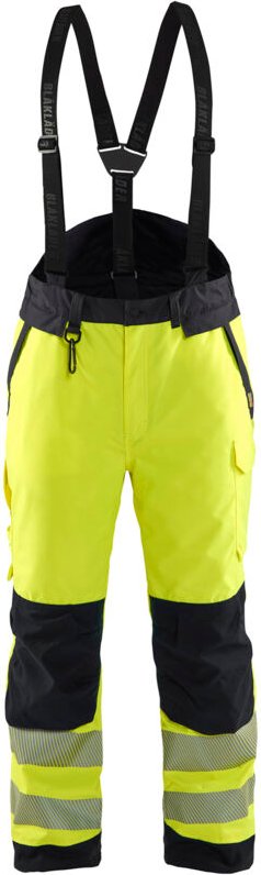 Hochsichtbare Arbeitshose mit Hosenträgern 1875 - Gelb/Schwarz M