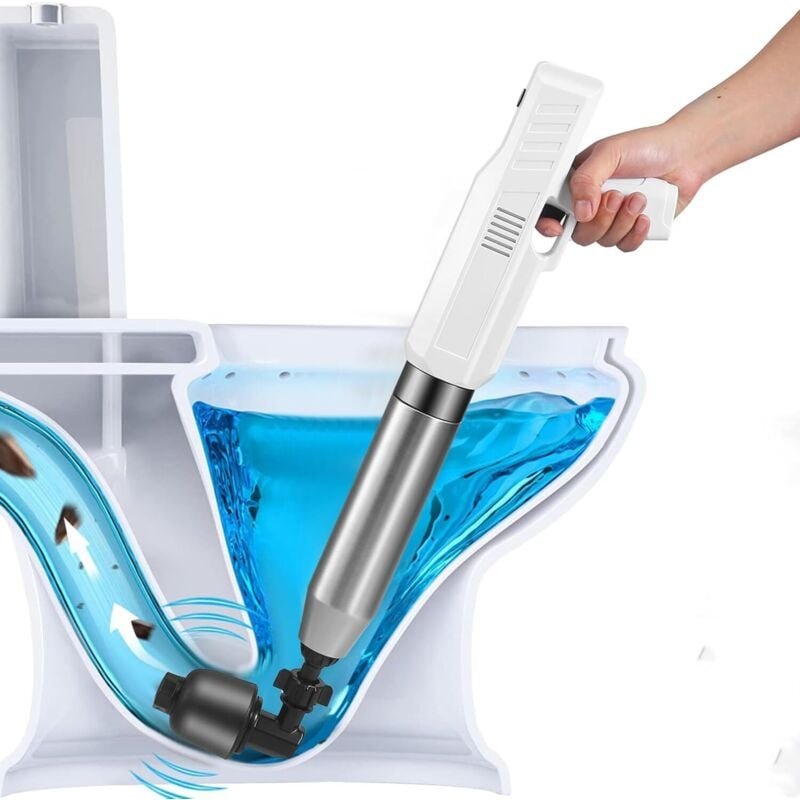 Elektrische Saugglocke, Hochdruck-Toilettenpumpe mit 4 austauschbaren Adaptern, Pumpe für Waschbecken, Badewanne, Bodena...