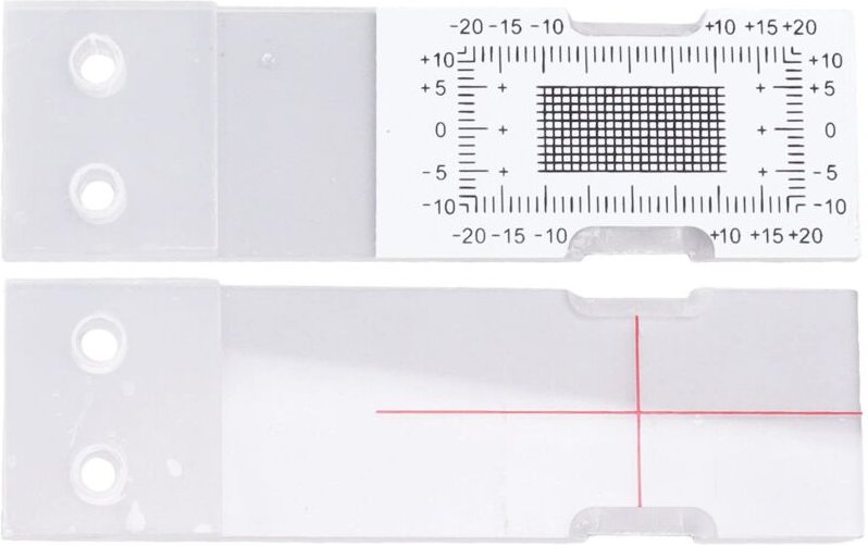 Acryl-Spaltmessgerät, Eckriss-Vergleichsmessschieber Zur Überwachung von Gebäude- und Betonrissen - Ej.life