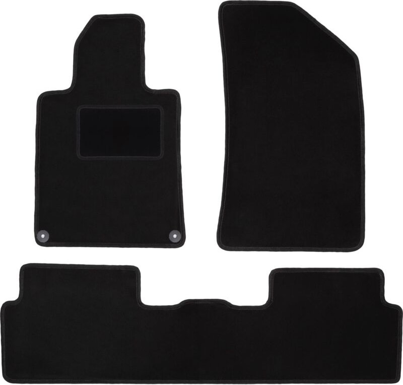 Schwarze Veloursmatten für: Peugeot 508 I Limousine, Kombi, SW, RXH (2010-2018)