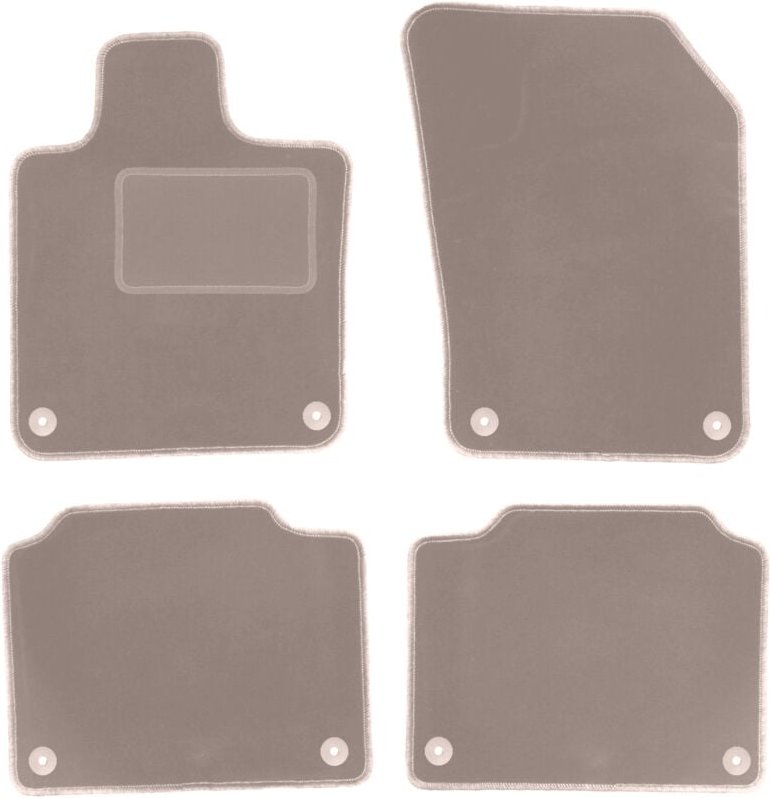 Beige Veloursmatten für: Volvo S90 II Limousine (2016-)