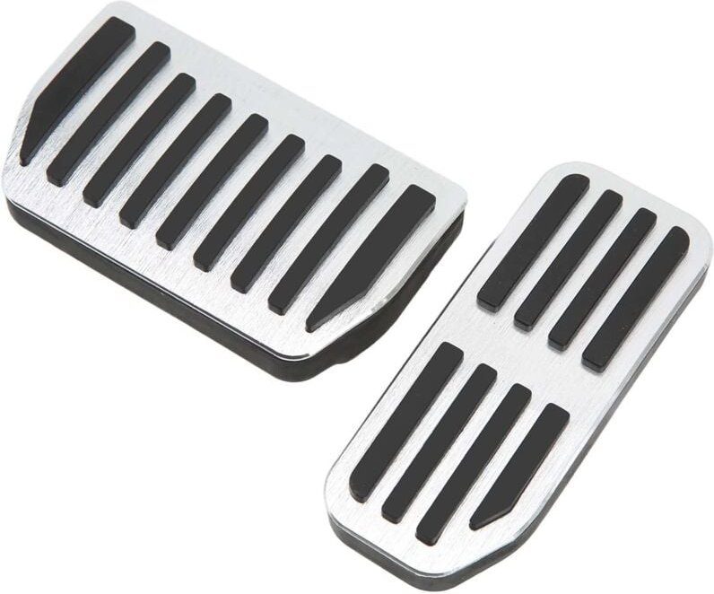 Ej.life - kimiss No Drill Pedal Anti-Rutsch-Aluminiumlegierung Gas- und Bremspedalabdeckung No Drilling Foot Gas Brake P...