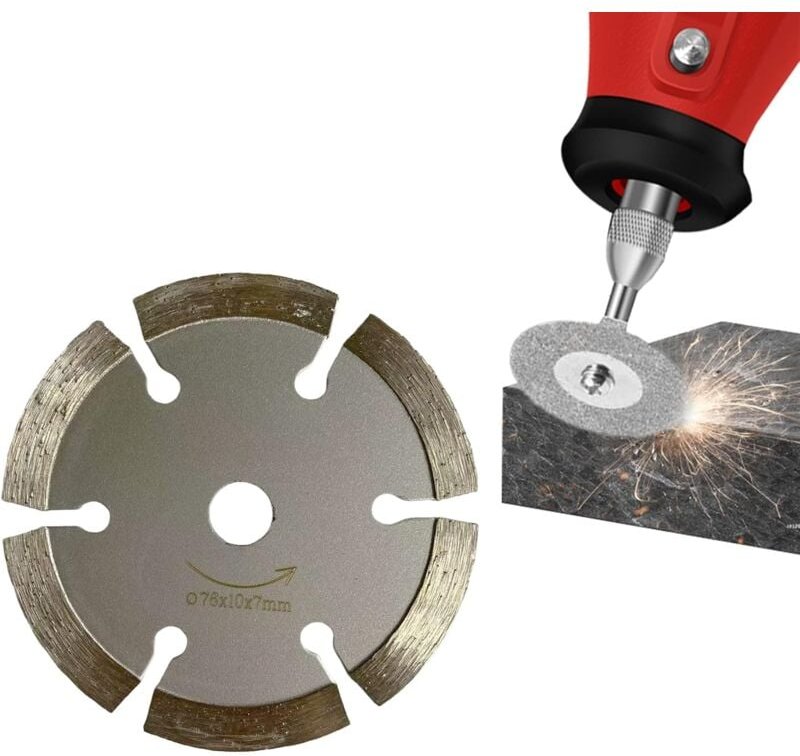 Lntyq - Diamant-Trennscheiben 76 mm, Scheibe 76 mm, Trennscheibe 76 mm, Trennscheiben für harte Fliesen, harten Stein, T...