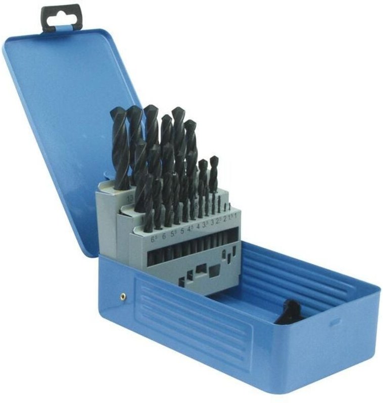 PTG - Spiralbohrersatz din 338 Typ n Nenn-Ø 1-13x0,5 mm hss 25 teilig Metallkassette