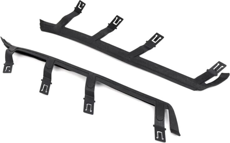 Tlily - 1 Paar Schwarze Vordere Scheinwerferdichtung, Obere Halterung, Passend für X3 E83 2004-2010, 63126939273 6312693...