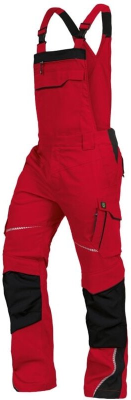 Thumbnail - Latzhose Flex-Line FLEXL22 Gr. 30 rot/schwarz - Leibwächter