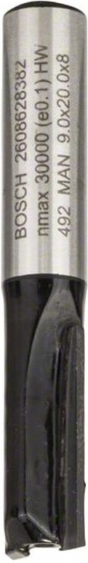 Nutfräser Standard for Wood, 8 mm, D1 9 mm, l 20 mm, g 51 mm - Bosch